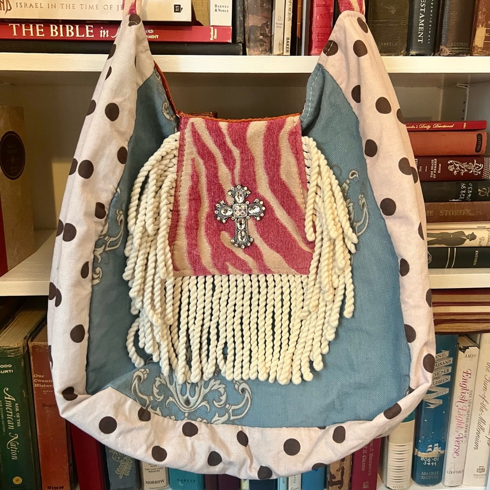 Keep It Gypsy Large Canvas Western Style Tote Bag